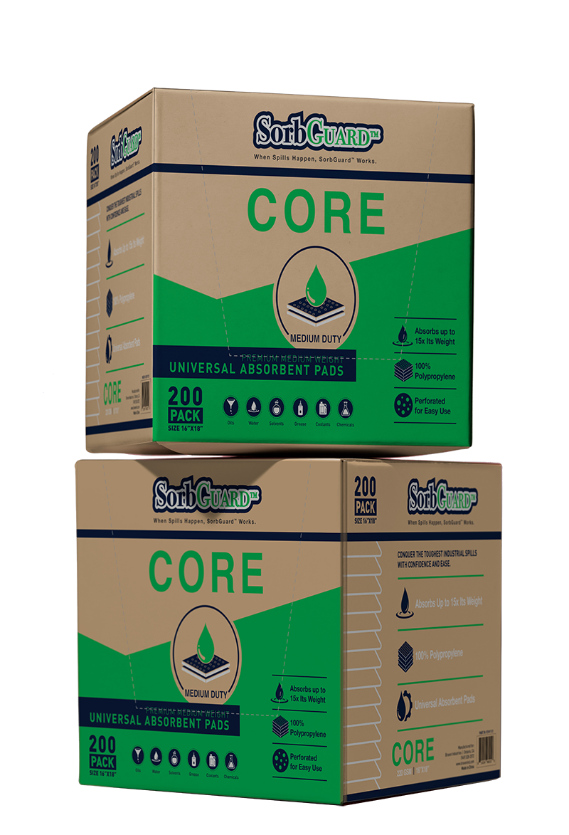 SorbGuard absorbent pad cartons