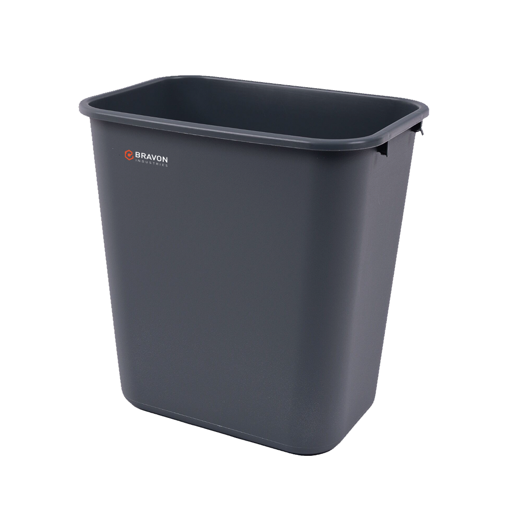 7 Gallon Black Waste Receptacle