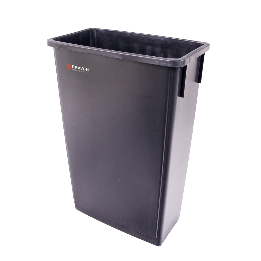 23 Gallon Black Waste Receptacle